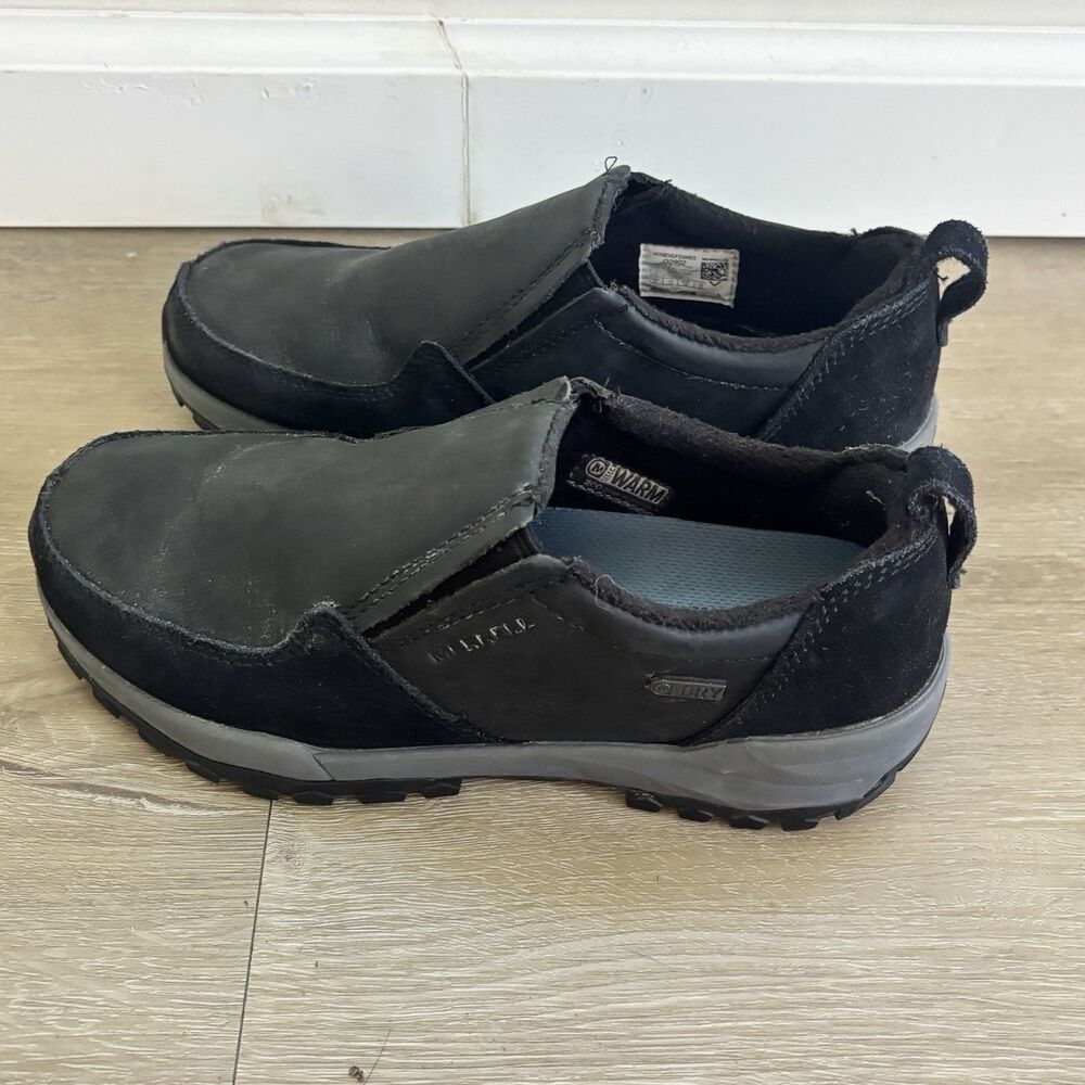 Merrell Coldpack Ice+ Moc Shoes Mens 6 Womens 7.5 Black Waterproof